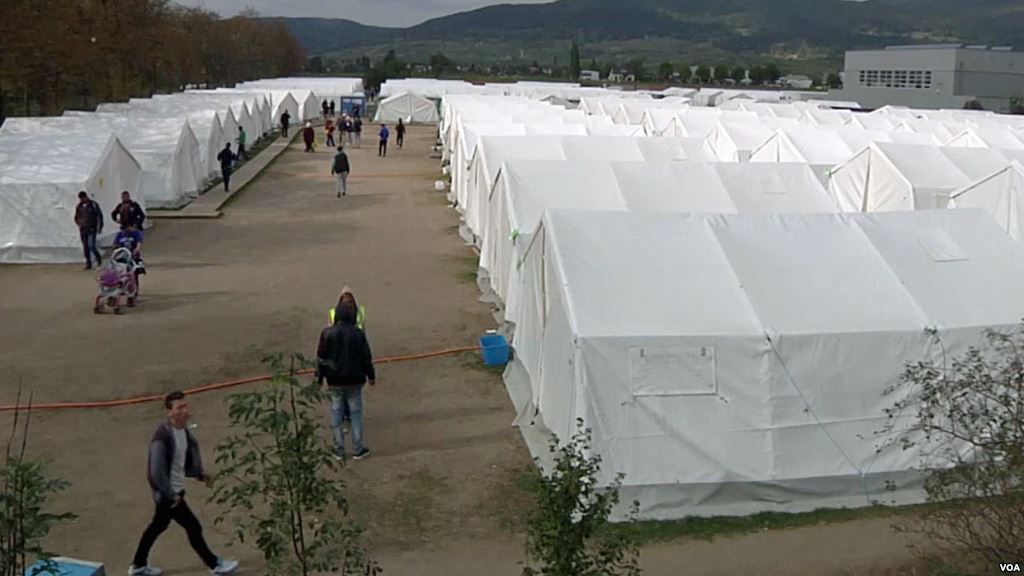 Traiskirchen refugee camp in 2015.
